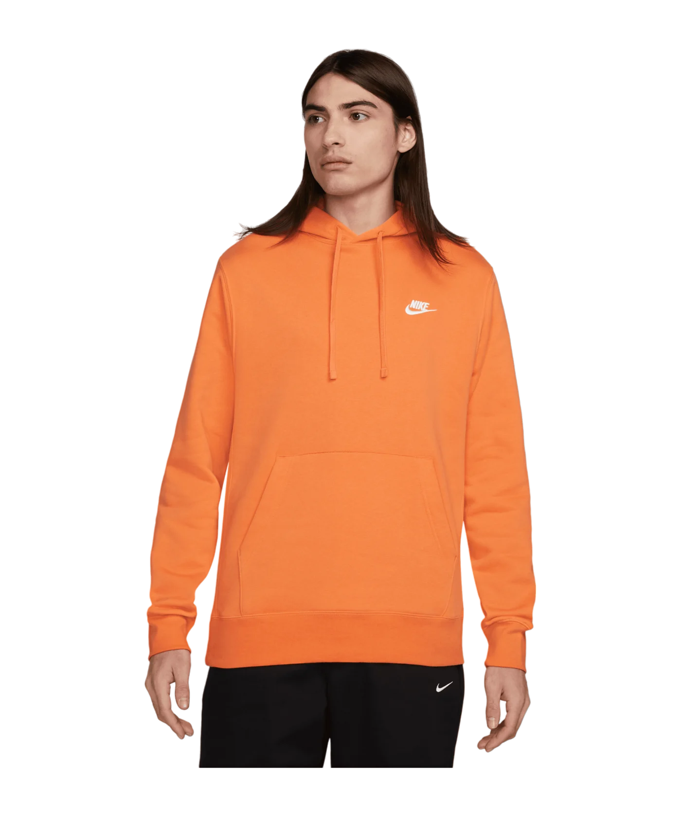 Nike Club Fleece Hoody Orange F885