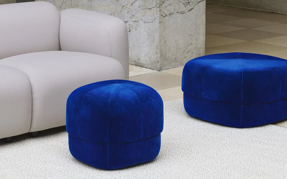 Normann Copenhagen  Circus puf, lille, Electric Blue - 40x46x46 cm