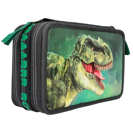 Depesche Dino World 3-Fach Federtasche mit 3D Effekt