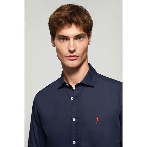 Polo Club - RIGBY GO SHIRT SLIM POPLIN Azul