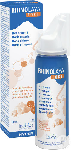 Inebios Rhinolaya Fort Spray Au Sel De L'Himalaya Nez Bouché 50ml
