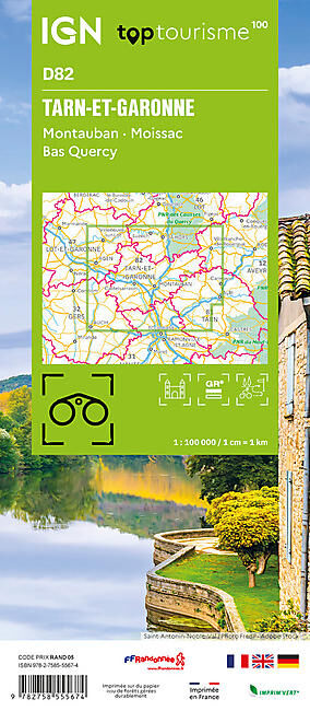 IGN - TARN-ET-GARONNE D82 TOP TOURISME 100 IGN