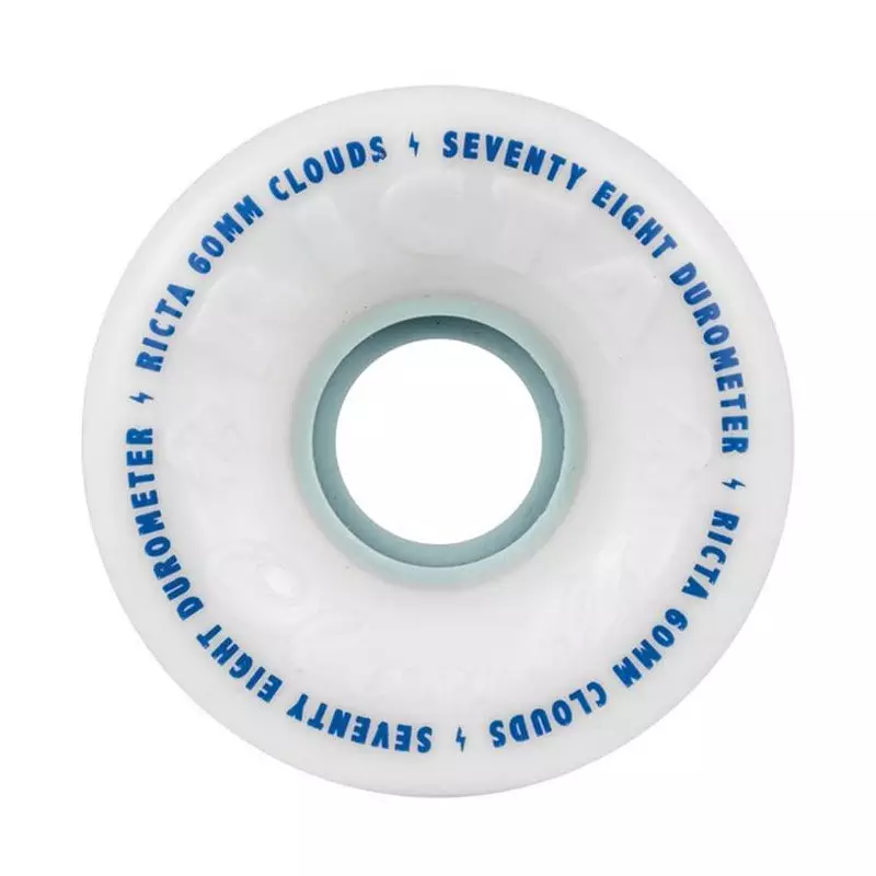 Roue Skateboard RICTA Wheels Jeu De 4 Clouds 60mm White 78a