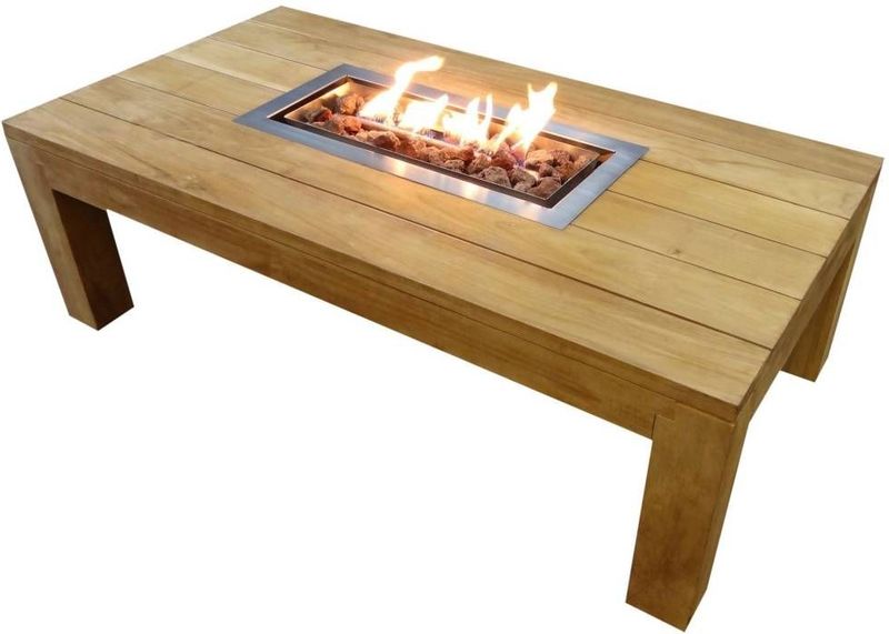 AVH-Outdoor - Tenerife - Vuurtafel - Teak - 140x75xH46,5 cm