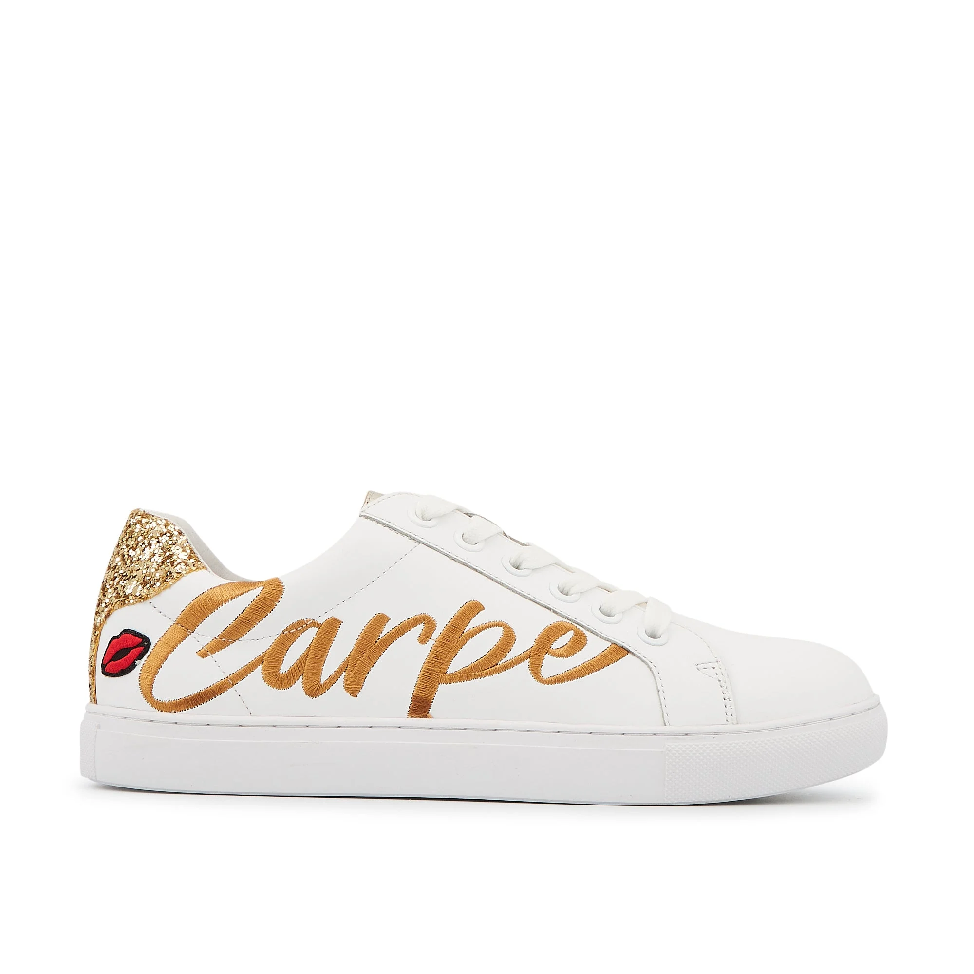 SIMONE CARPE DIEM - Sneakers en cuir | Blanc