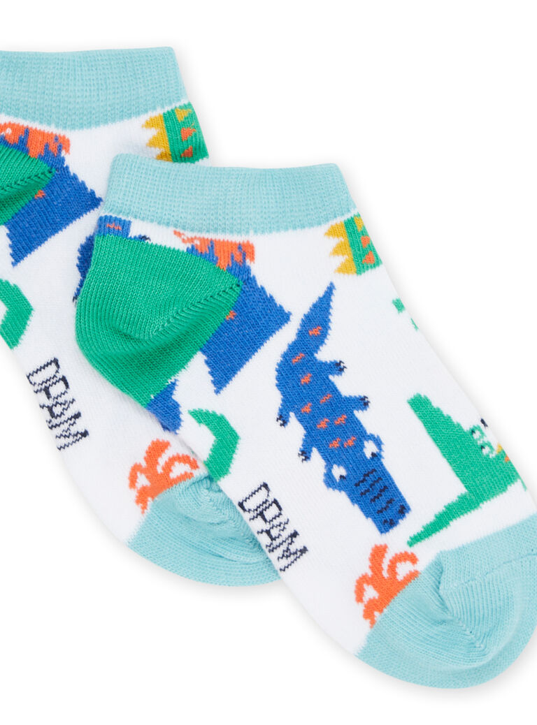 Chaussettes multicolores à imprimé crocodiles
