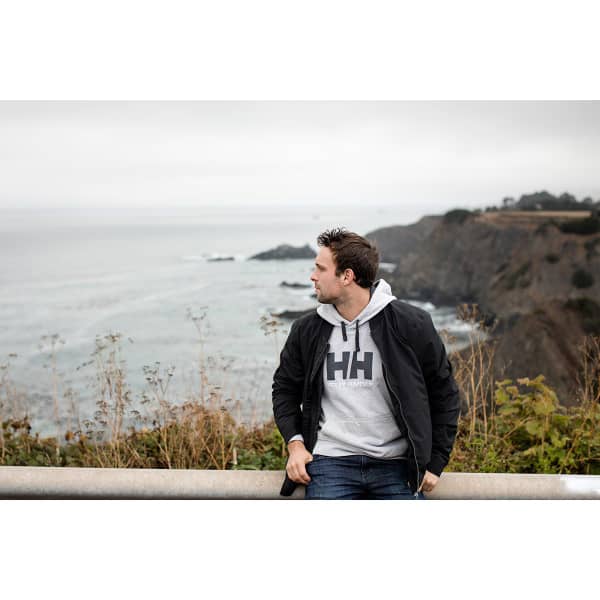 Sweatshirt HELLY HANSEN LOGO HOODIE GREY MELANGED