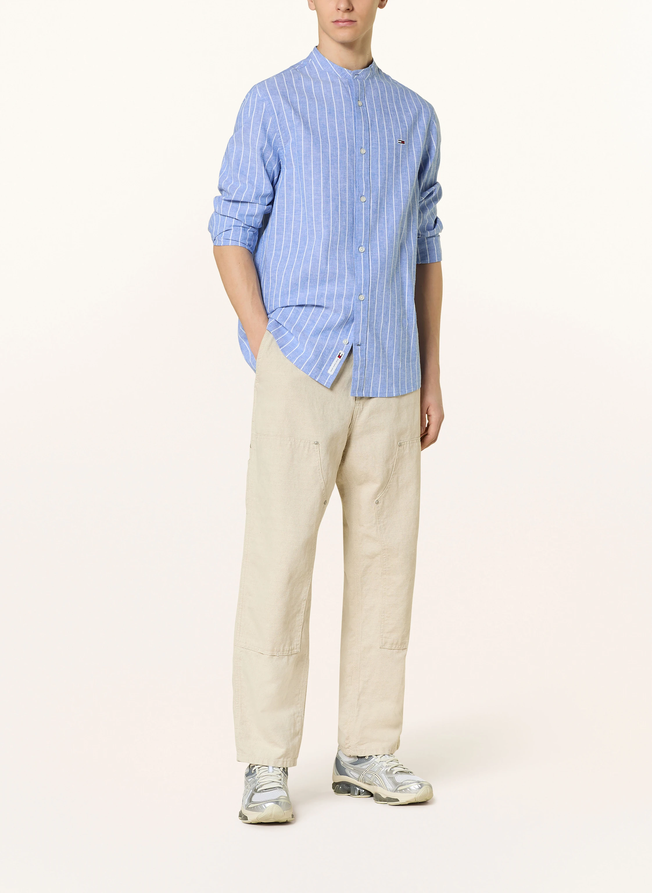 TOMMY JEANS Hemd Regular Fit mit Leinen