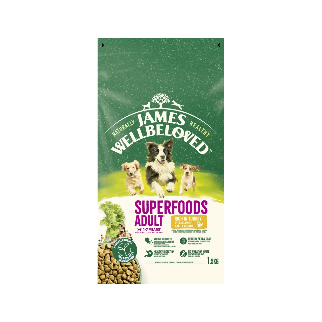 James Wellbeloved Superfood Truth Grünkohl Quinoa 1,5 kg
