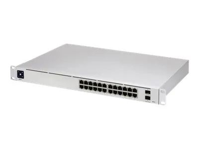 Ubiquiti UniFi Switch USW-Pro-24 - Switch - L3 - Administreret - 24 x 10/100/1000   2 x 10 Gigabit SFP  (uplink) - monterbar på stativ, desktop