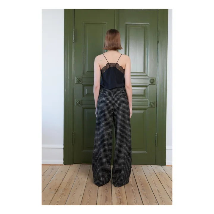 Stella Nova Pantalon Angela Carreaux | Noir