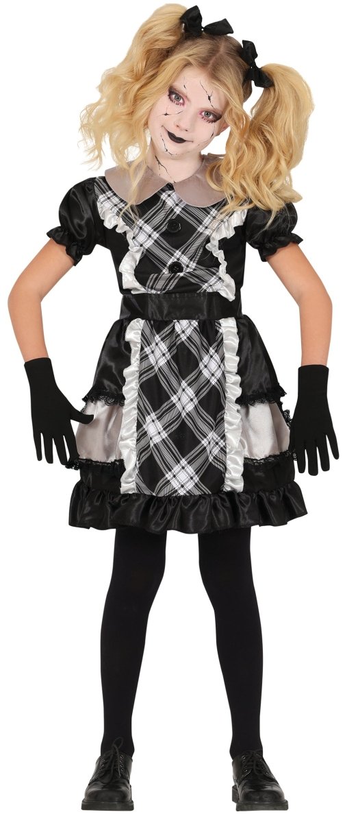 Halloween Jurk Meisje Porseleinen Pop