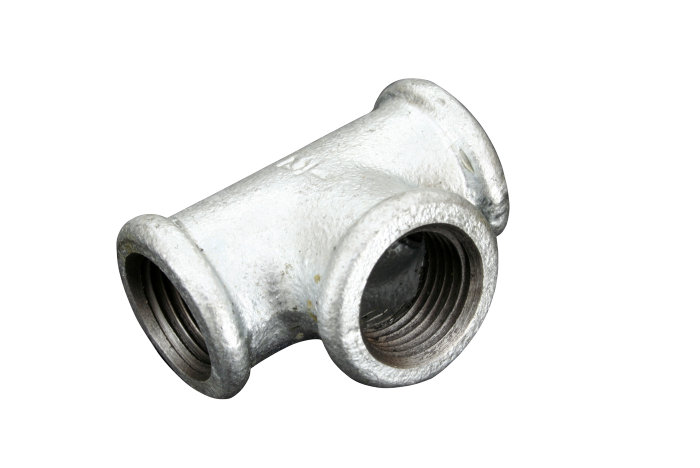 Galvaniseret T-stykke 1/2