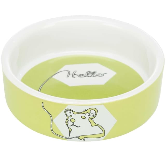 Skål, Hello komisk hamster, keramik, 90 ml/ø 8 cm