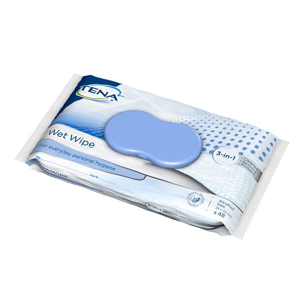 Tena Wet Wipe 48 Toalhetes