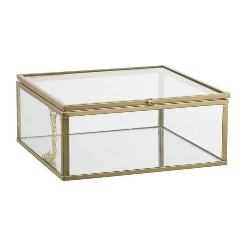 Gouden boxen - set van 2 - vierkant