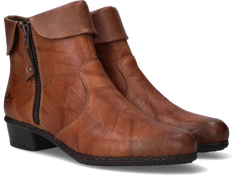 Rieker Enkellaarsjes Cognac Dames