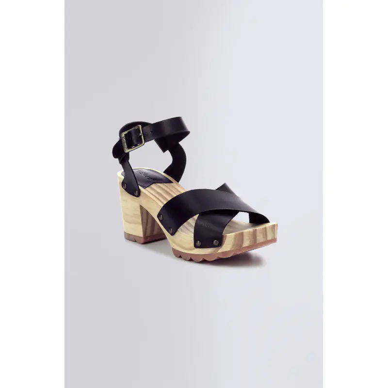 KICK WISE NOIR SANDALES Cuir Femme