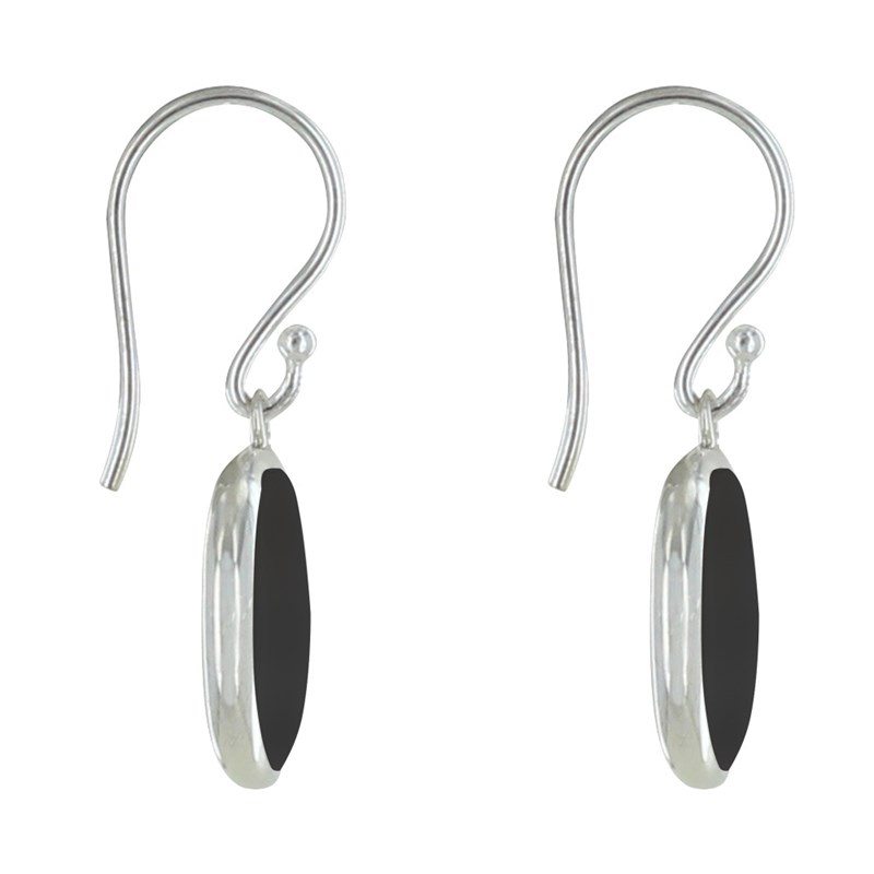 Boucles d'Oreilles Argent Disques Nacre