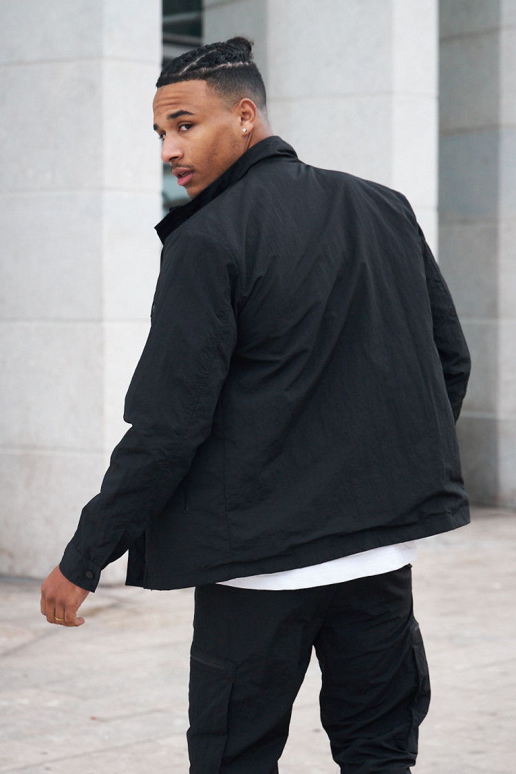 Veste en toile noir