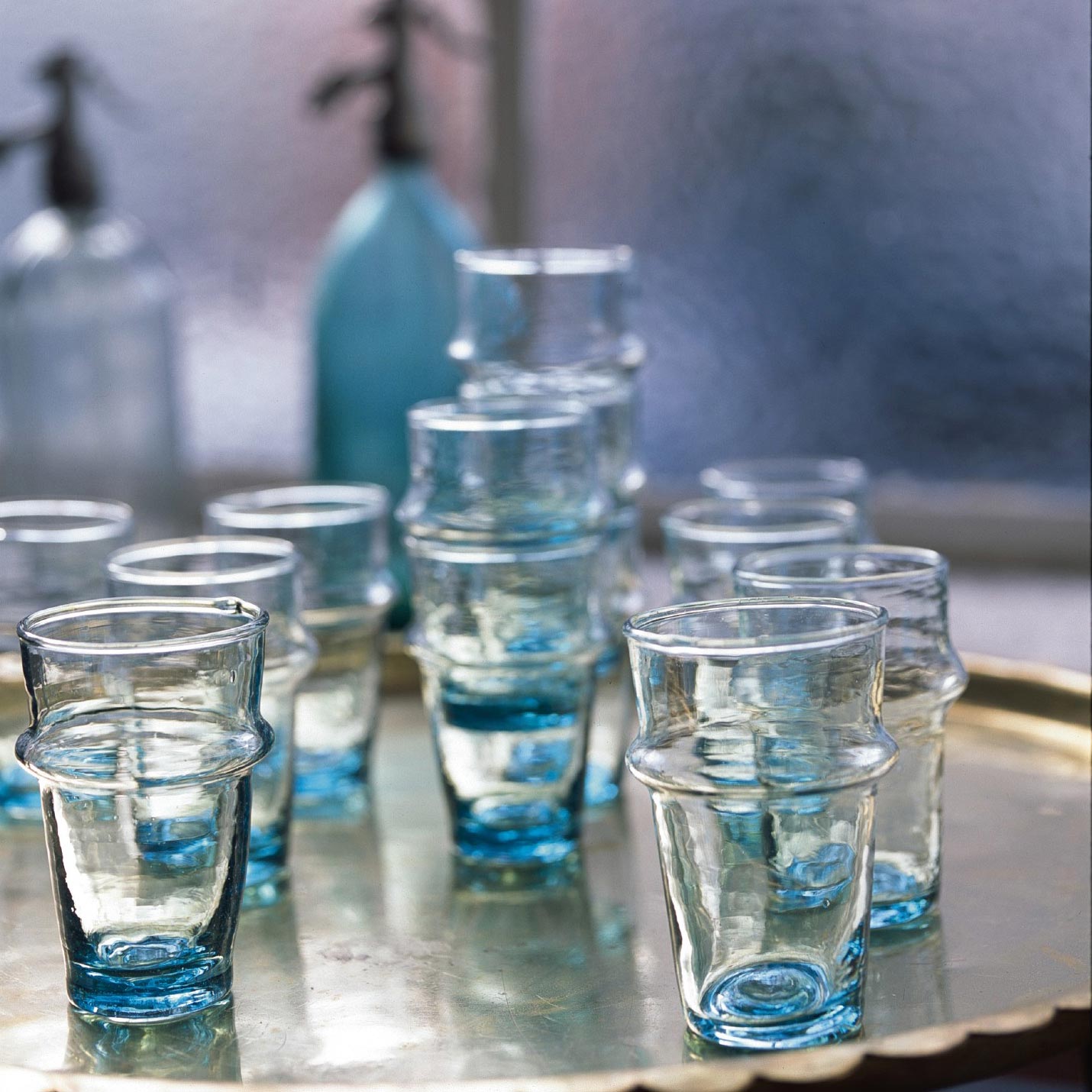 Teeglas, transparent, H 9,5 cm, Ø 5,5 cm zu 2,40
