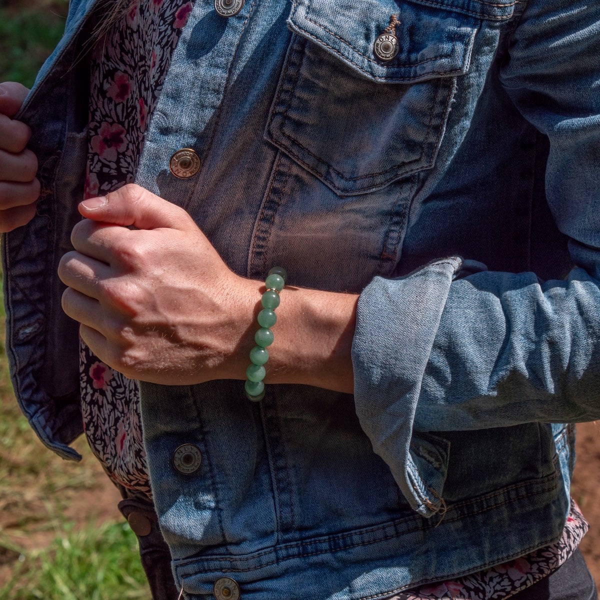 Bracelet Kamelia en pierres naturelles Aventurine
