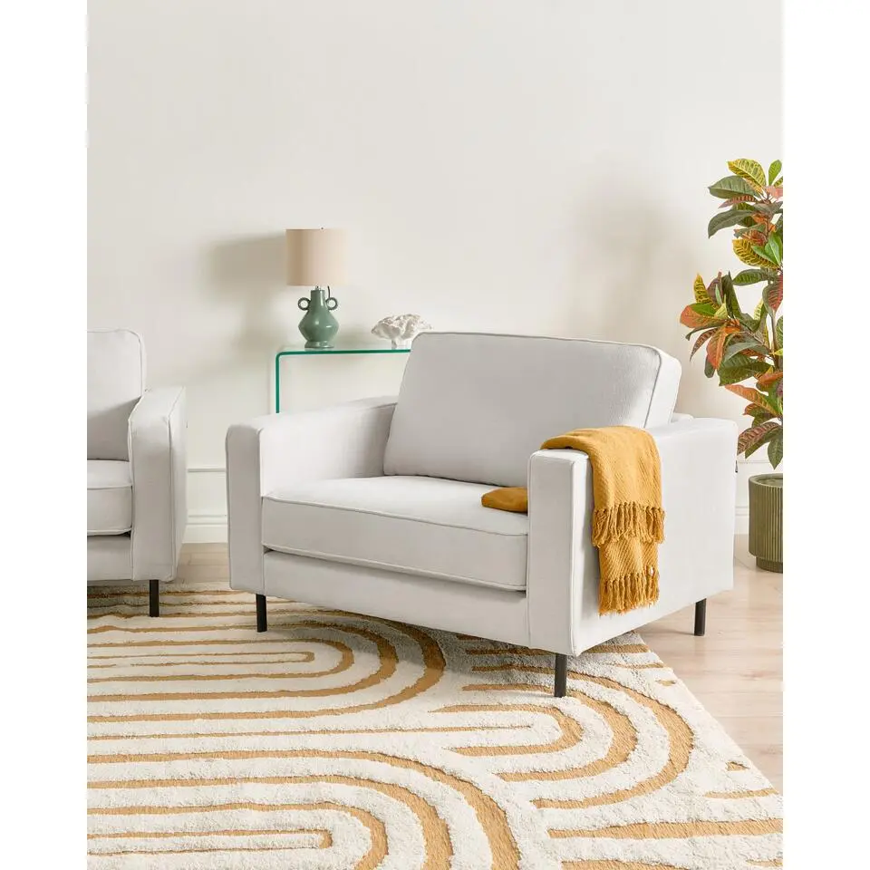SAVALEN - Fauteuil - Off-white - Stof