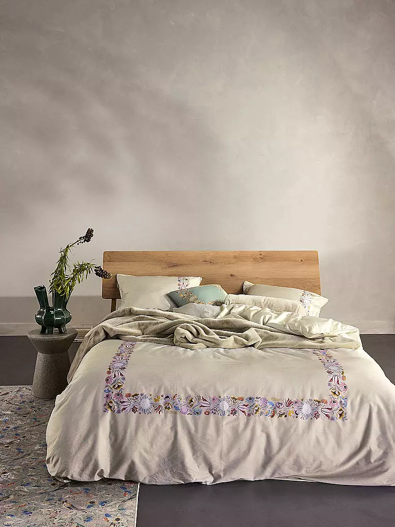 ESSENZA Satin-Bettwäsche VERONIQ 70x90cm/140x200cm Vanilla  beige