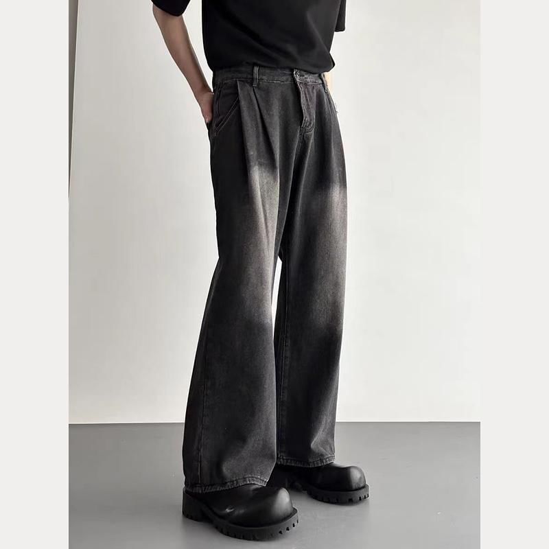 Real Boy - Mid Rise Washed Wide Leg Jeans