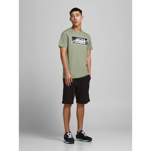Jack & Jones - 12182595 SHARK SHORT-BLACK Negro
