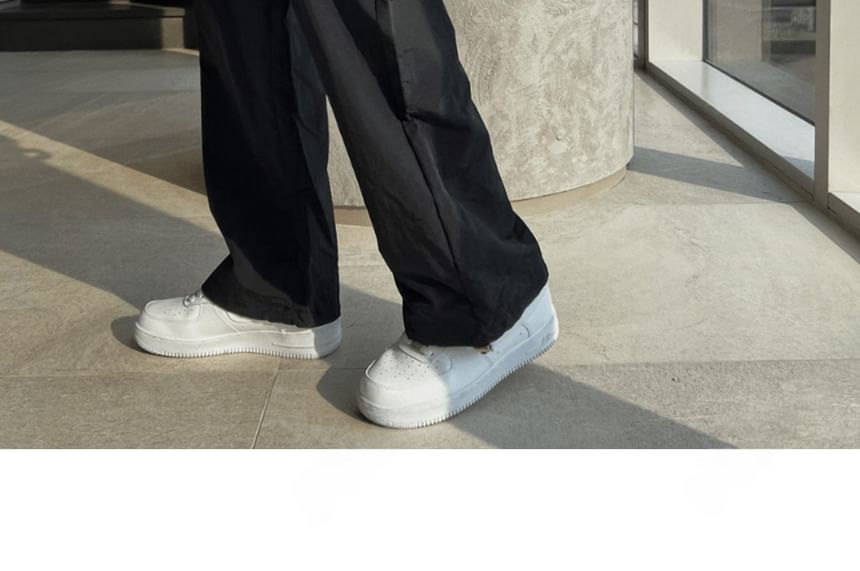 SeoulPop - Effen rechte broek met elastische taille