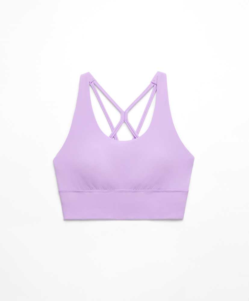 Sutiã esportivo com suporte médio para os seios.