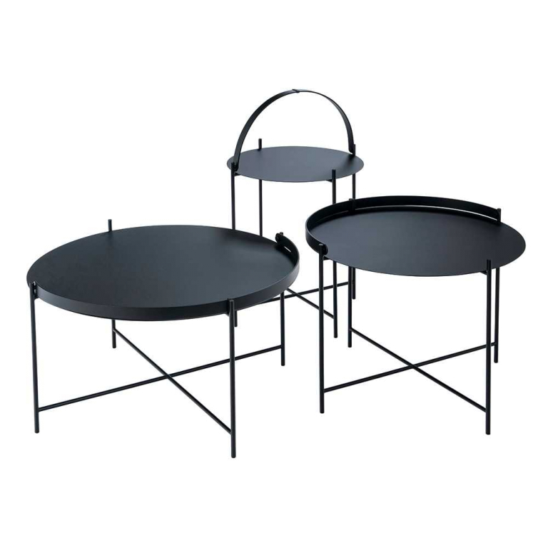 Houe Edge bijzettafel Ø76 zwart