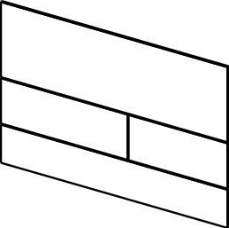 TECE - Square II - Drukplaat - Glans Chroom - RVS