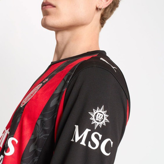 Puma AC Milan Thuis Shirt Longsleeve Rafa Leão 10