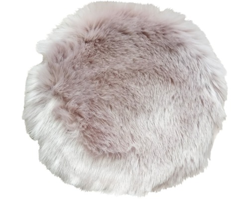 Zitkussen bontroze Ø 35 cm