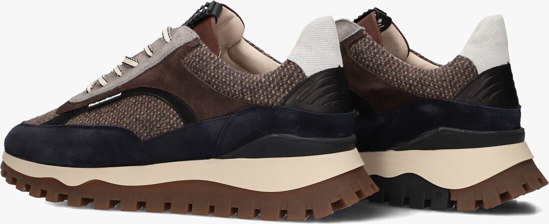 bruine floris van bommel lage sneakers sfm-10156 de grommer