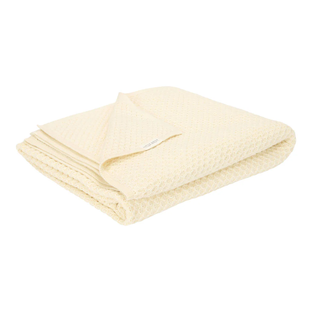gebreide wiegdeken Pure Soft White