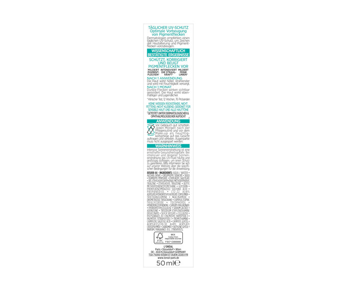 L'ORÉAL PARIS Bright Reveal Dark Spot UV-Fluid SPF50