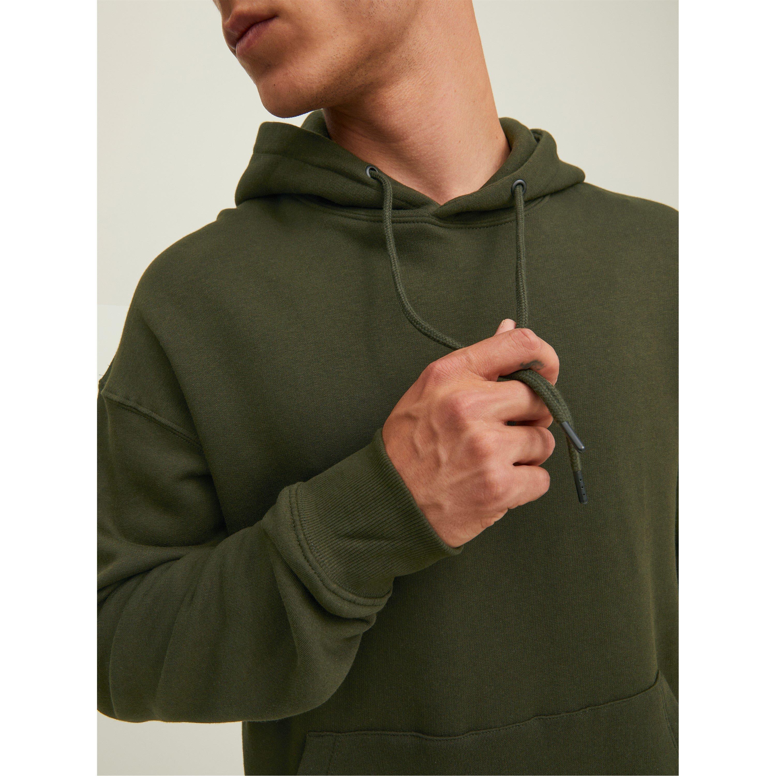 Jack and Jones Plain Hoodie Mens