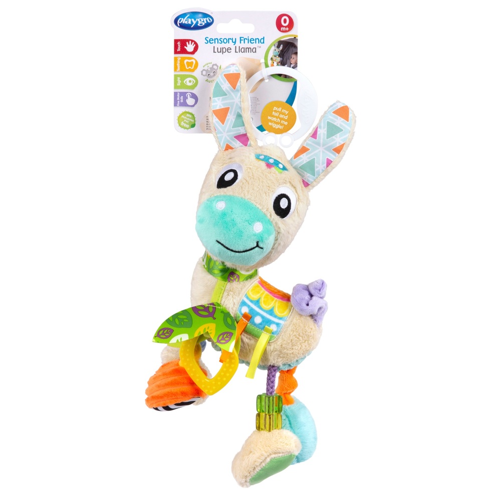 Playgro Lupe Lama Sensorisches Spielzeug
