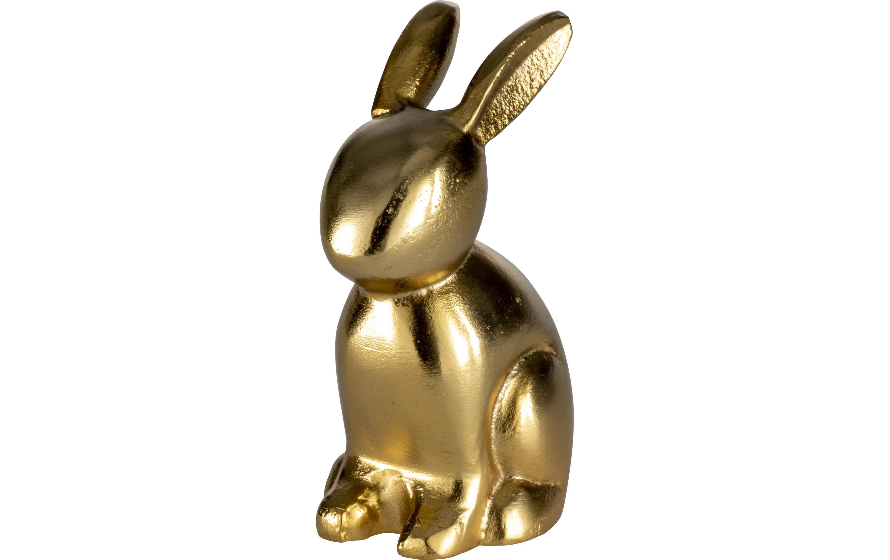 Hase Vohilava 13 cm, GoldHasenfigur