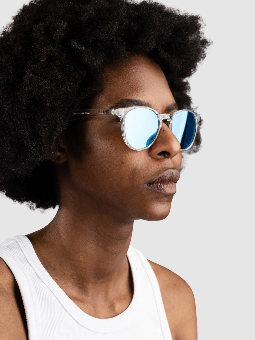 A Lost Cause View Clear Sunglasses clear