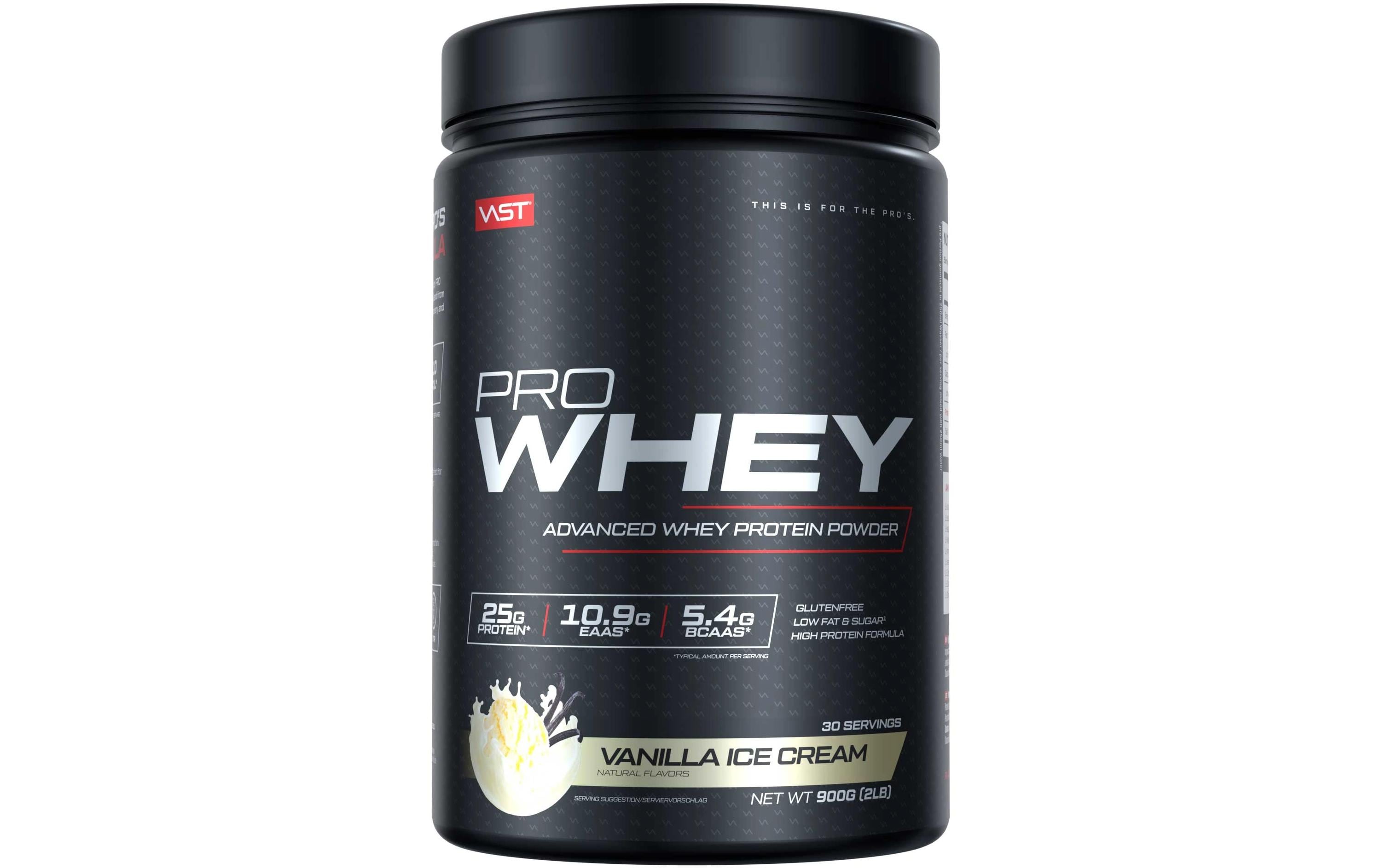 Pulver Pro Whey Dose: 900g, Vanilla Ice CreamProteingetränk