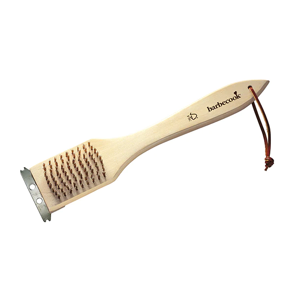 Brosse métallique en cuivre et bois Barbecook