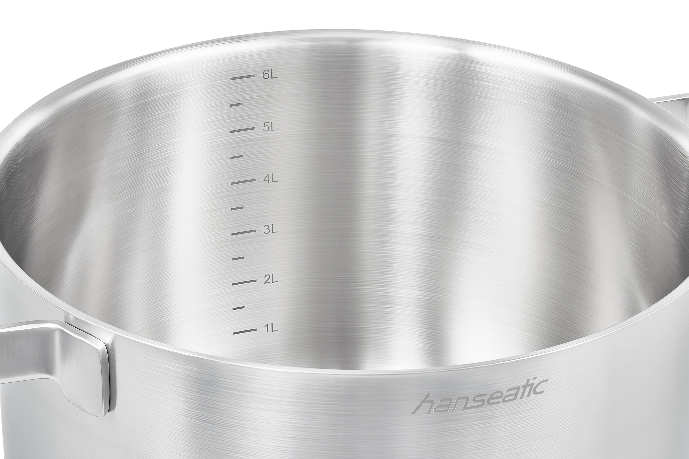 Hanseatic Topf-Set »STYLE« Set, Fleischtopf 1x 16 cm / 2x 20 cm / 1x 24 cm, Stielkasserolle 16 cm, 9 Stk. tlg. Edelstahl 18/10