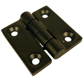 Scharnier 38x38x4mm RVS Zwart