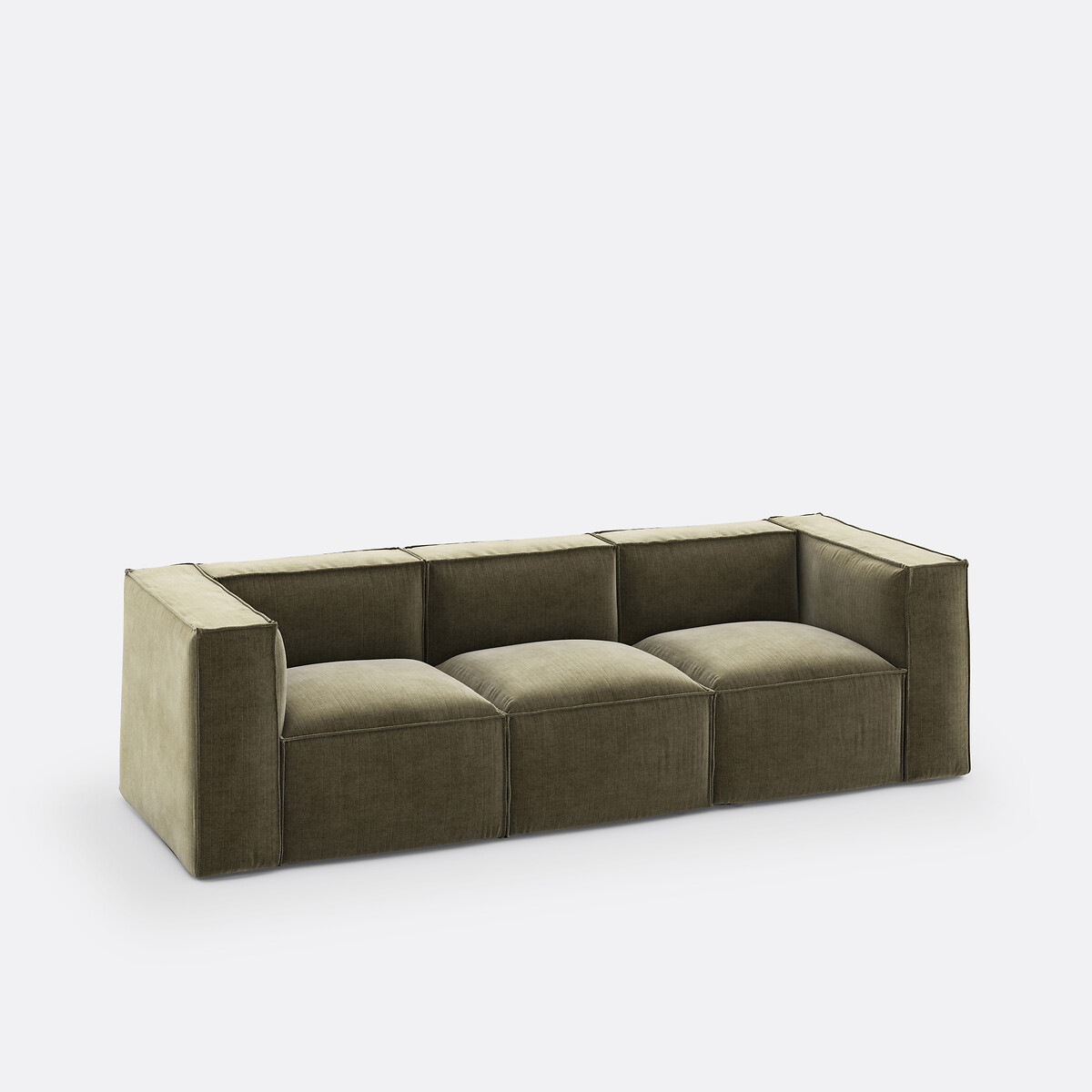LA REDOUTE INTERIORS<br>Banco modular, 3 zit, roda canelada vintage Seven