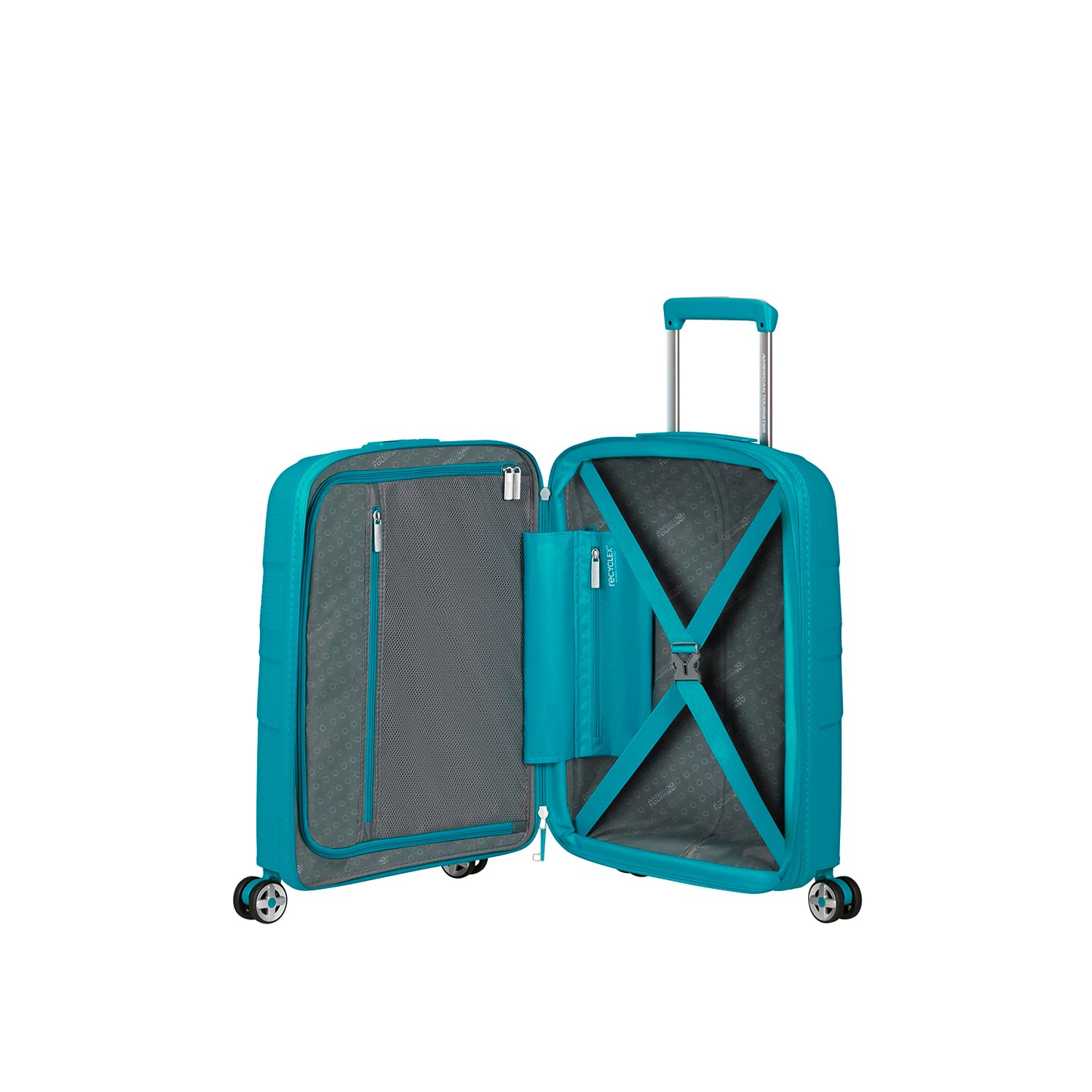 American Tourister Starvibe Spinner 55 EXP verdigris
