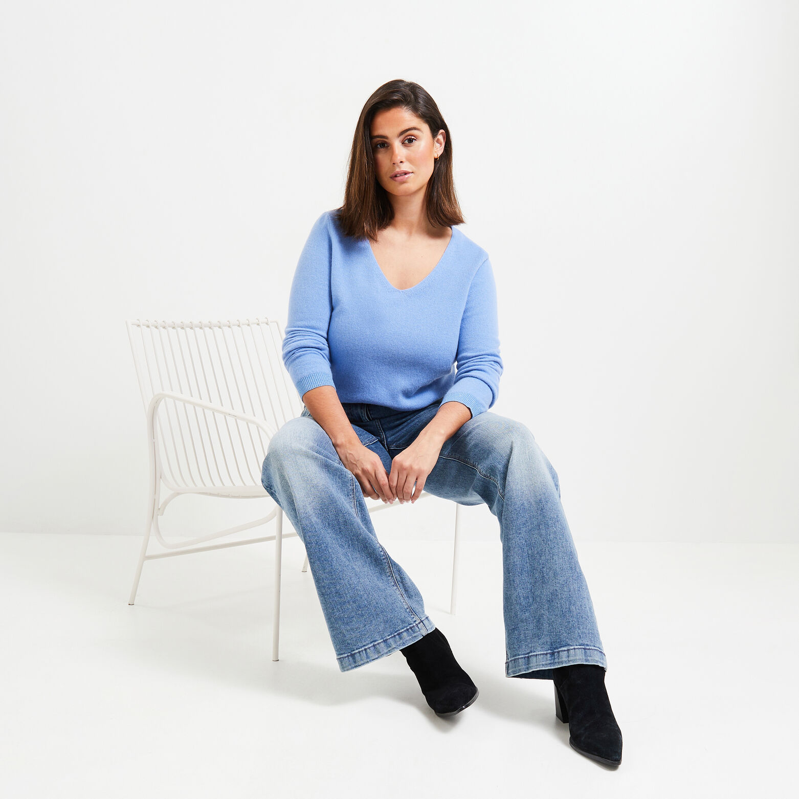 Pull laine et cachemire femme